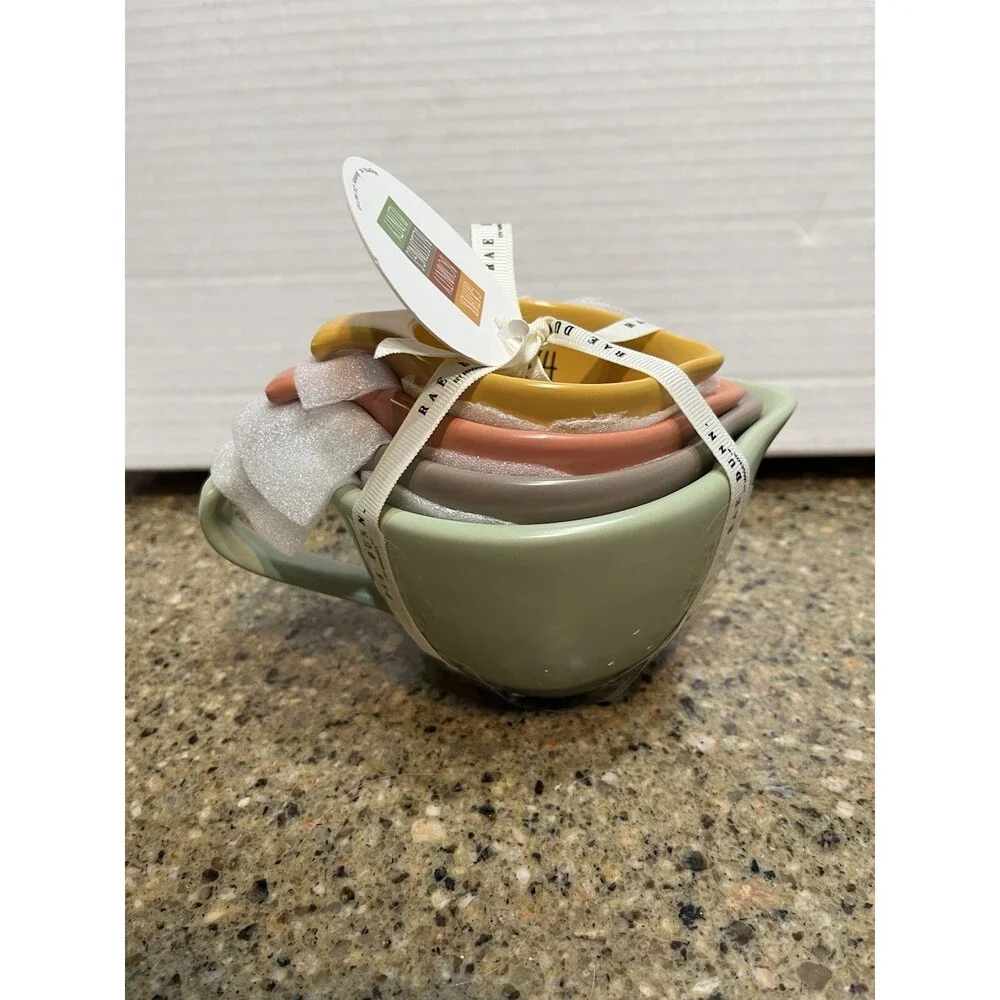 RAE DUNN Thanksgiving Measuring Cups - Gather, Bounty, Blessings, Plenty, 2023!